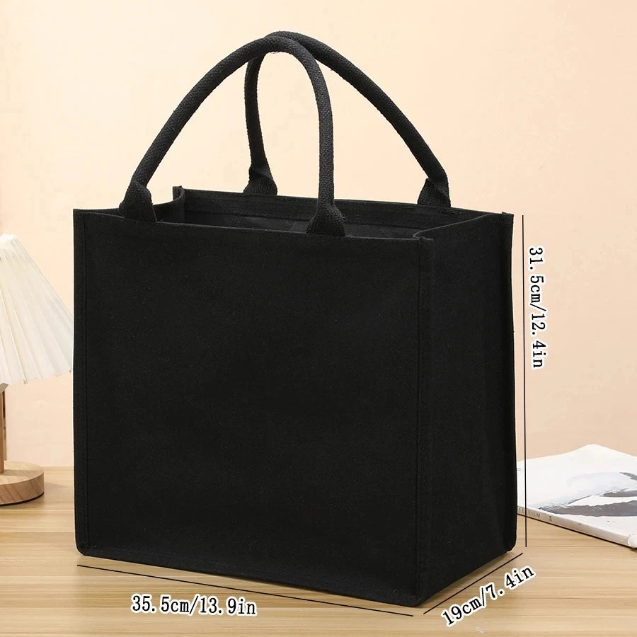 Handbag - Thick and sturdy three-dimensional canvas bag - Waterproof canvas gift tote bag