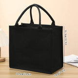 Handbag - Thick and sturdy three-dimensional canvas bag - Waterproof canvas gift tote bag