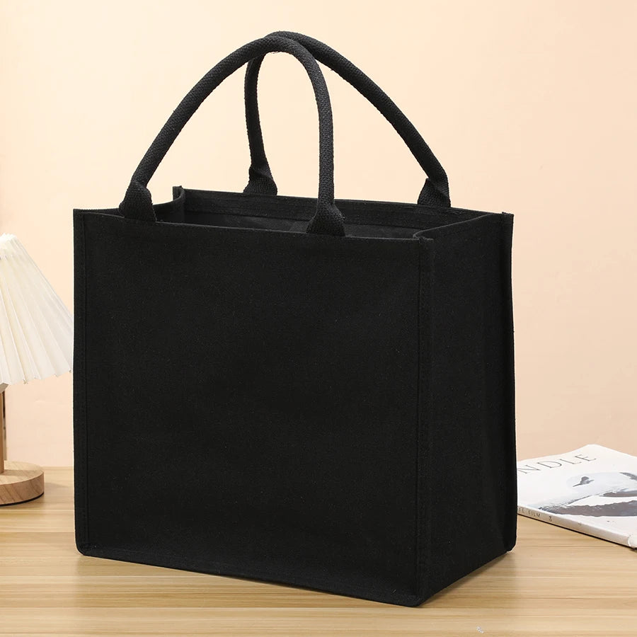 Handbag - Thick and sturdy three-dimensional canvas bag - Waterproof canvas gift tote bag