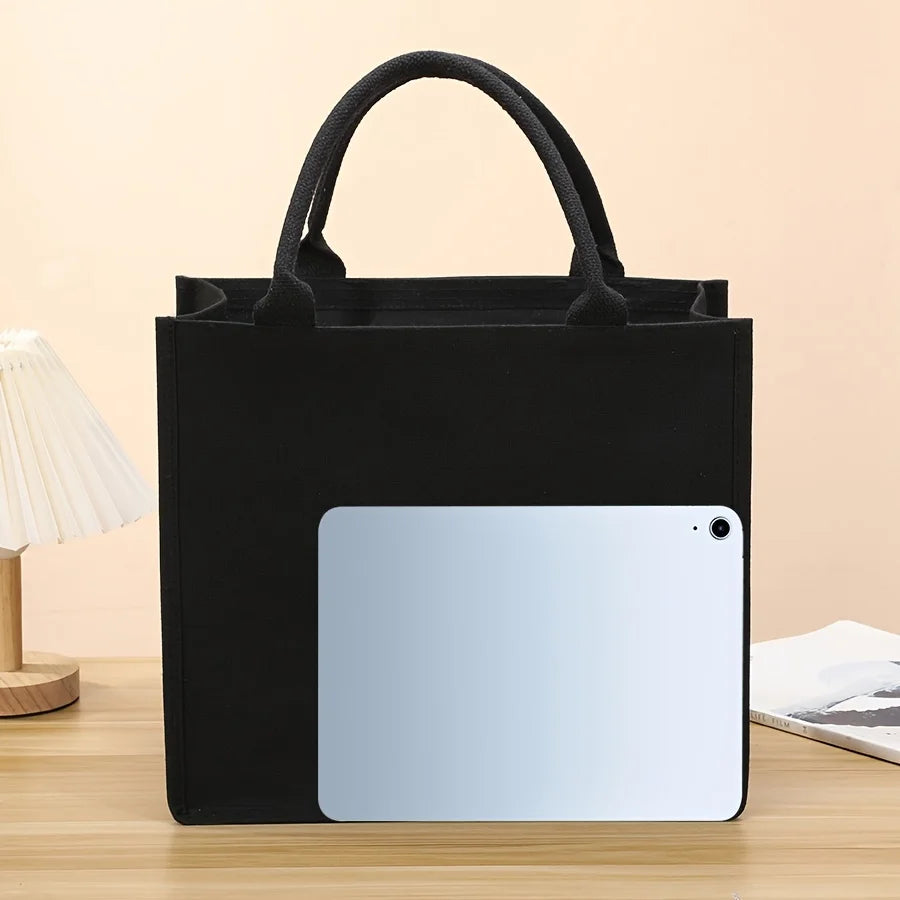 Handbag - Thick and sturdy three-dimensional canvas bag - Waterproof canvas gift tote bag