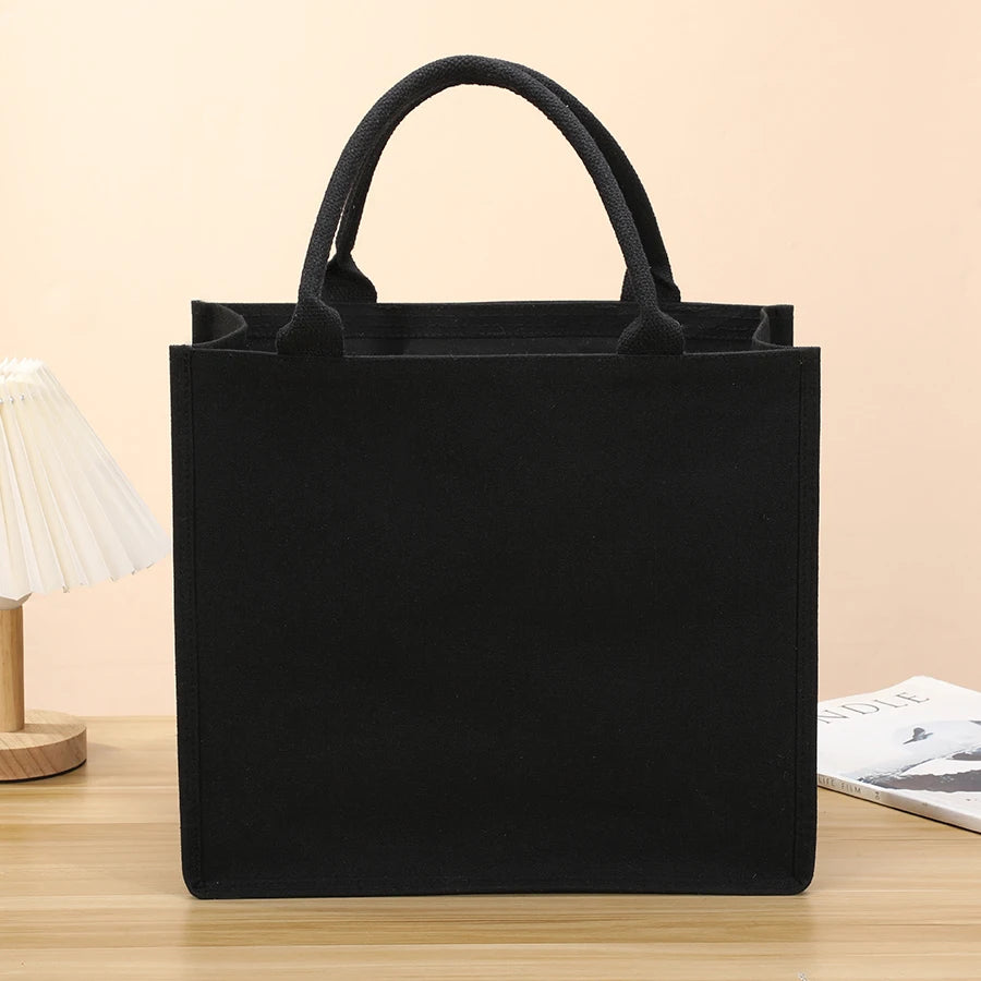 Handbag - Thick and sturdy three-dimensional canvas bag - Waterproof canvas gift tote bag