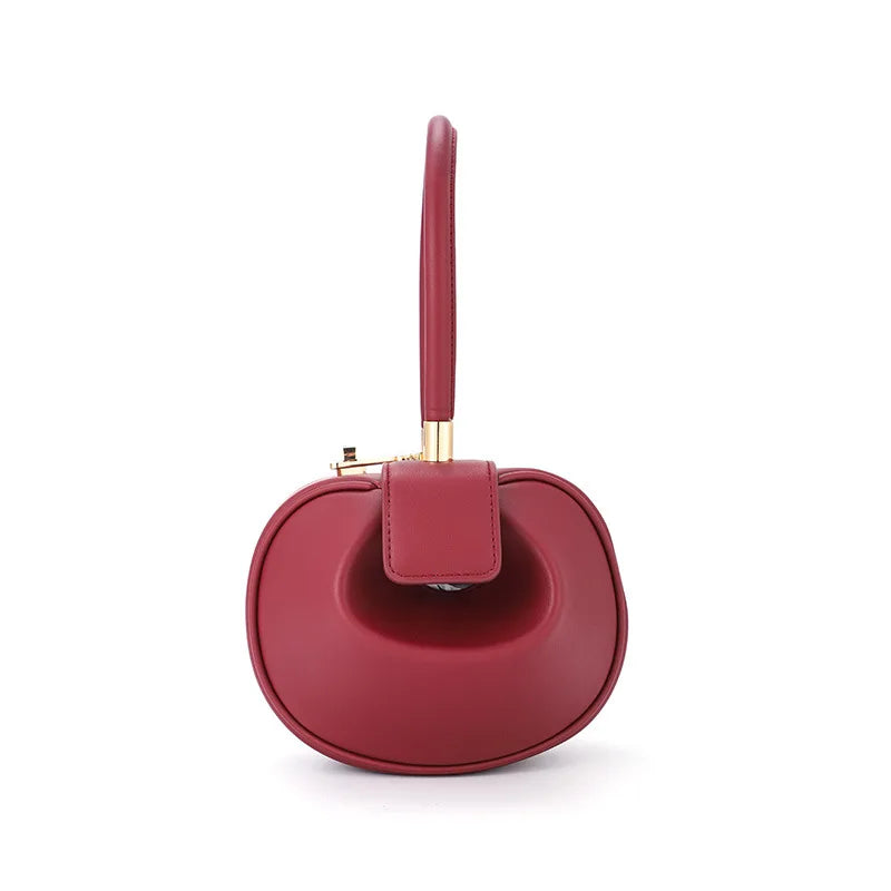 Round Ball Women's Handbag Brand Designer Bowling Bag PU Leather Mini Shoulder Bags Female Luxury Purse Fashion Armpit Bag