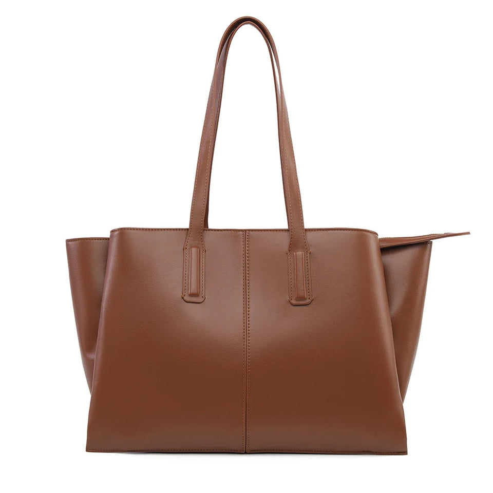 Women's Handbag, High-End Fashion Shoulder Bag, Simple Solid Color Casual Bag, Commuting and Shopping Tote Bag, Large Capacity Tote Bag