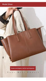 Women's Handbag, High-End Fashion Shoulder Bag, Simple Solid Color Casual Bag, Commuting and Shopping Tote Bag, Large Capacity Tote Bag