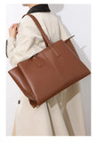Women's Handbag, High-End Fashion Shoulder Bag, Simple Solid Color Casual Bag, Commuting and Shopping Tote Bag, Large Capacity Tote Bag