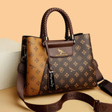 Elegant Women's Handbag Unique Handle Design Featuring a Stylish Pattern Spacious Interior  Adjustable Strap Functionality