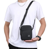 [F] Men's Bag, Available In Single Shoulder Or Cross-body Design, Suitable For Daily Use During School. Made Of Nylon Material