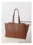 Women's Handbag, High-End Fashion Shoulder Bag, Simple Solid Color Casual Bag, Commuting and Shopping Tote Bag, Large Capacity Tote Bag