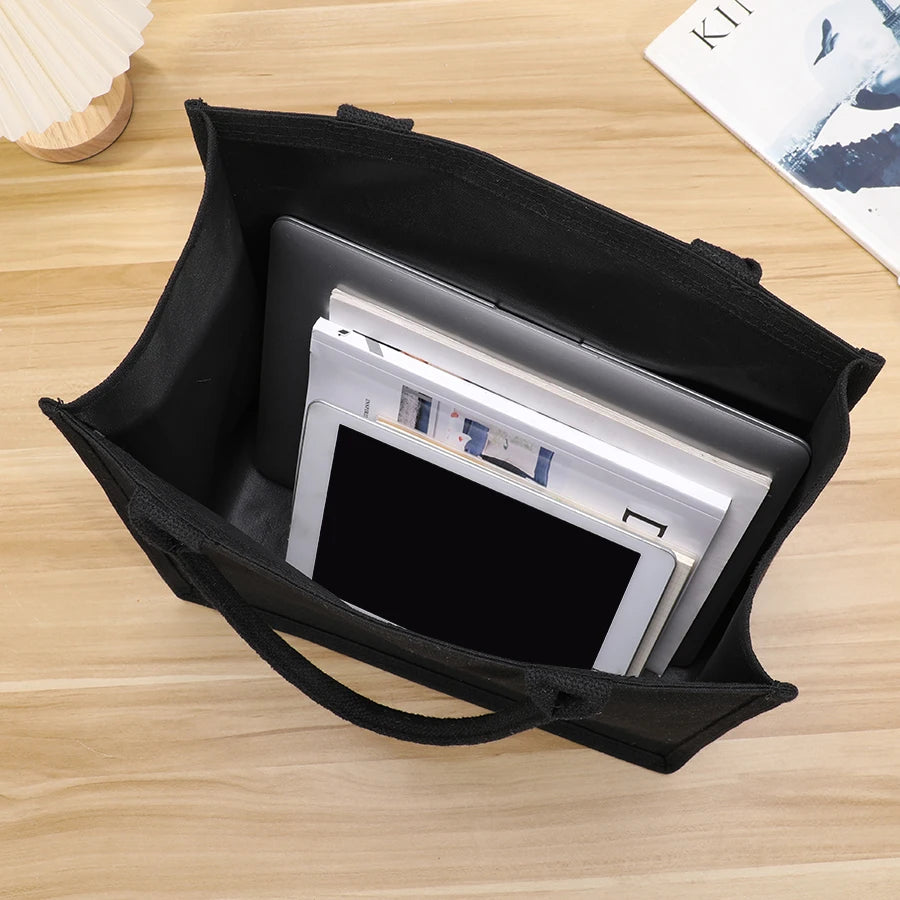 Handbag - Thick and sturdy three-dimensional canvas bag - Waterproof canvas gift tote bag