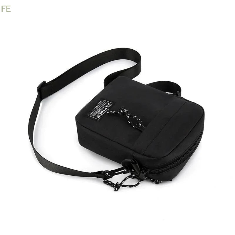 [F] Men's Bag, Available In Single Shoulder Or Cross-body Design, Suitable For Daily Use During School. Made Of Nylon Material