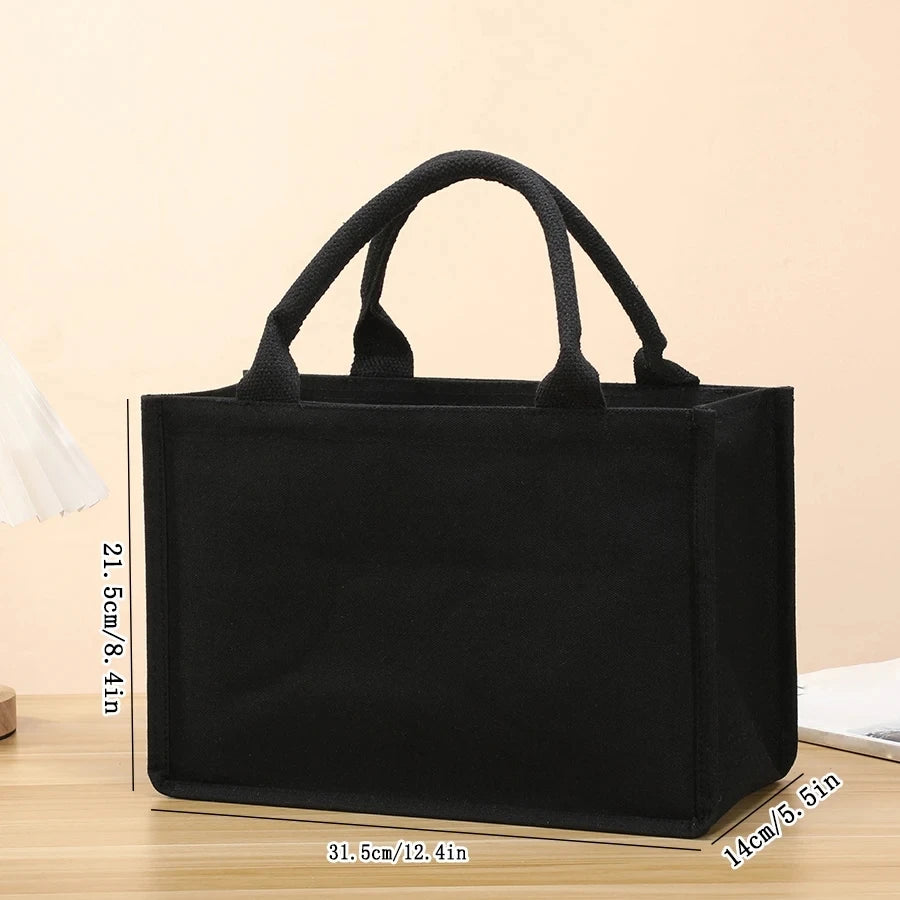 Handbag - Thick and sturdy three-dimensional canvas bag - Waterproof canvas gift tote bag
