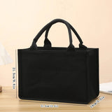Handbag - Thick and sturdy three-dimensional canvas bag - Waterproof canvas gift tote bag