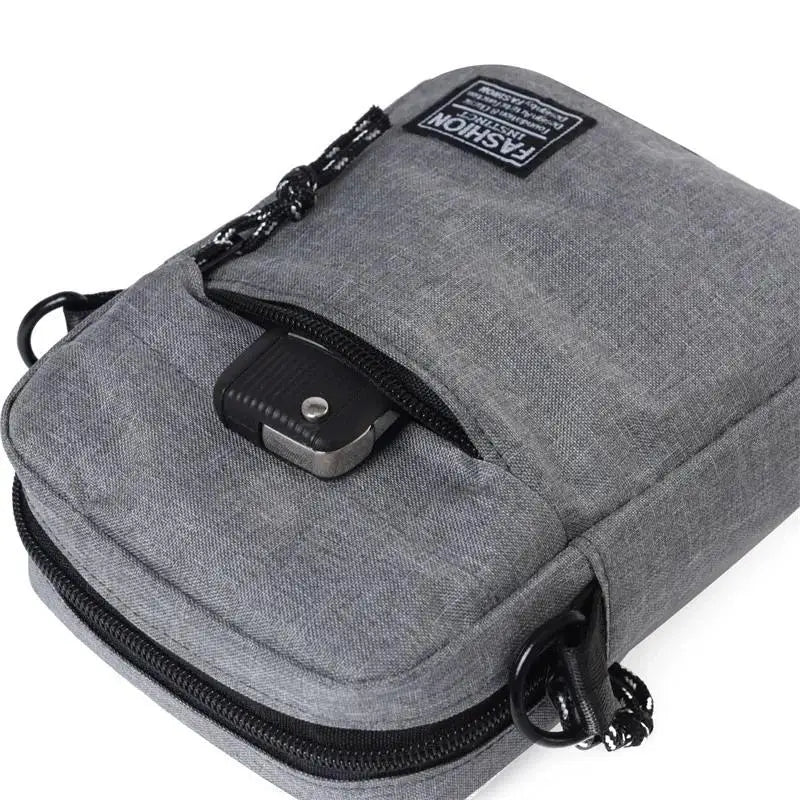 [F] Men's Bag, Available In Single Shoulder Or Cross-body Design, Suitable For Daily Use During School. Made Of Nylon Material