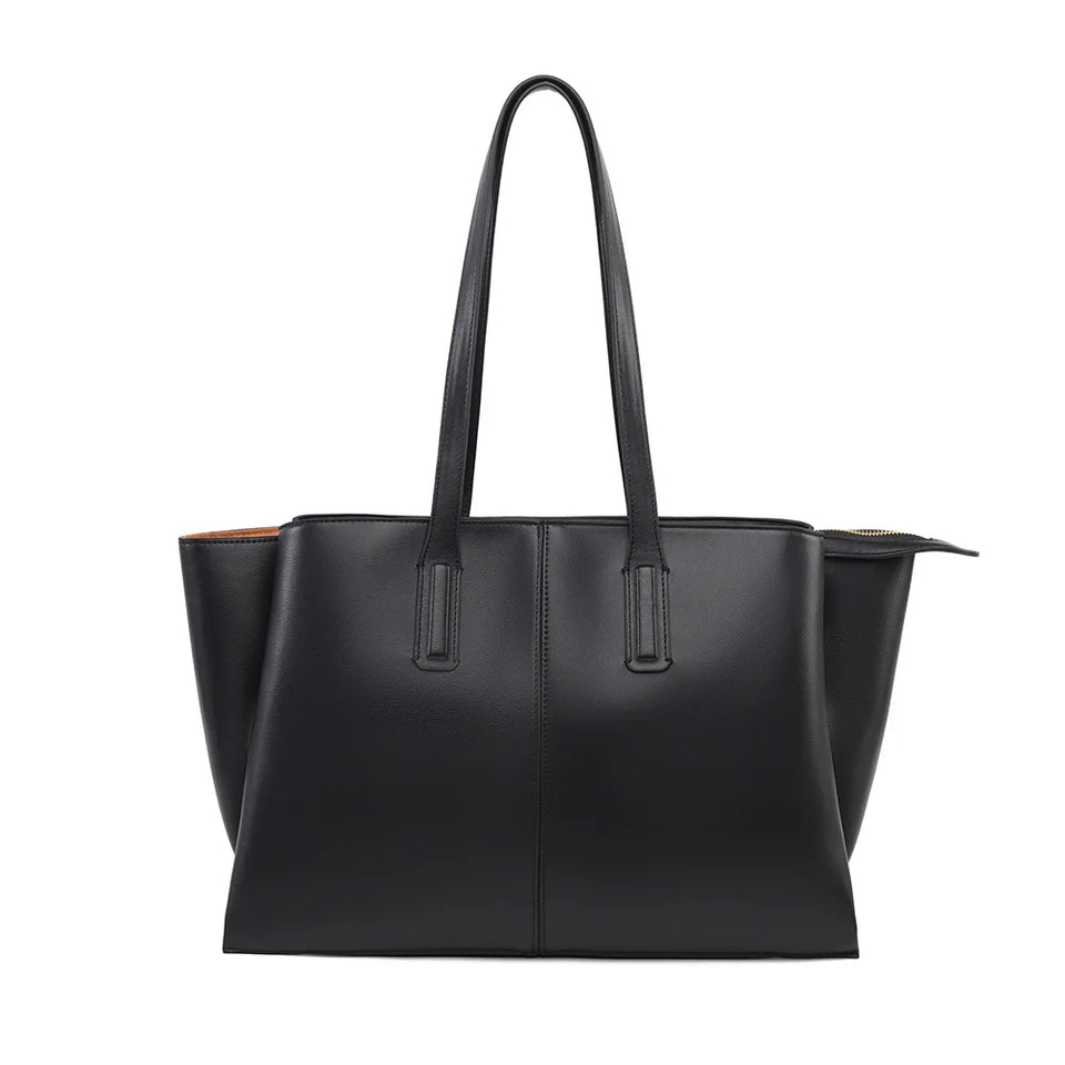 Women's Handbag, High-End Fashion Shoulder Bag, Simple Solid Color Casual Bag, Commuting and Shopping Tote Bag, Large Capacity Tote Bag