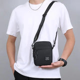 [F] Men's Bag, Available In Single Shoulder Or Cross-body Design, Suitable For Daily Use During School. Made Of Nylon Material
