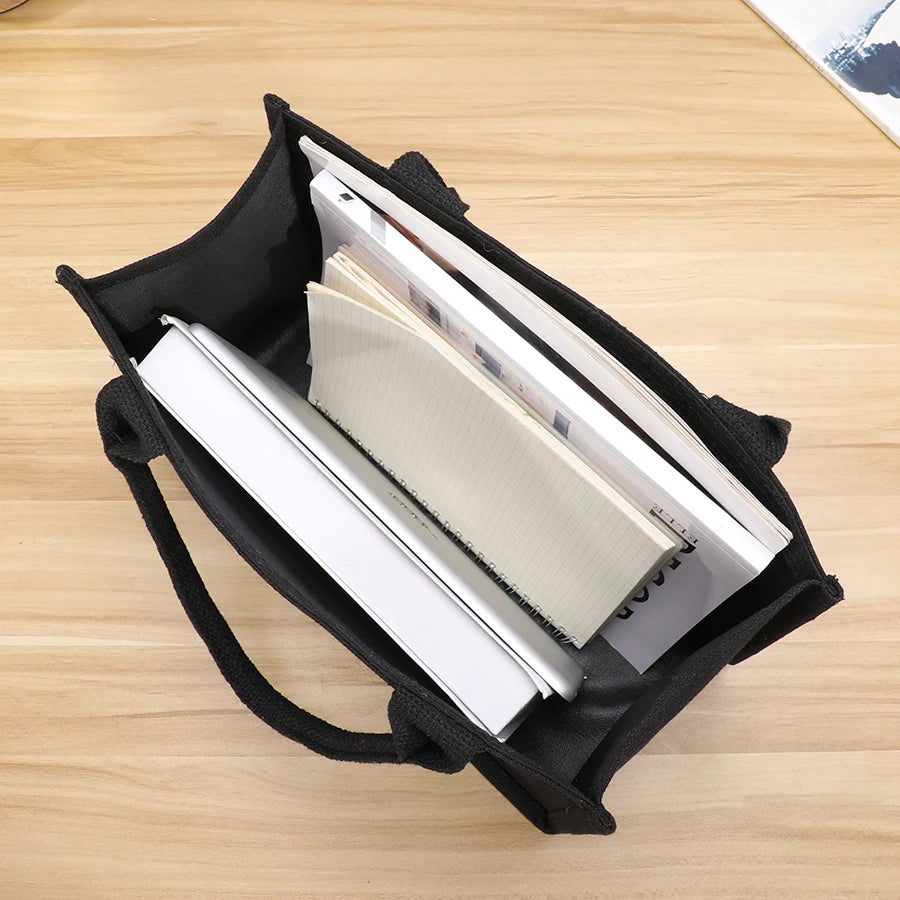 Handbag - Thick and sturdy three-dimensional canvas bag - Waterproof canvas gift tote bag